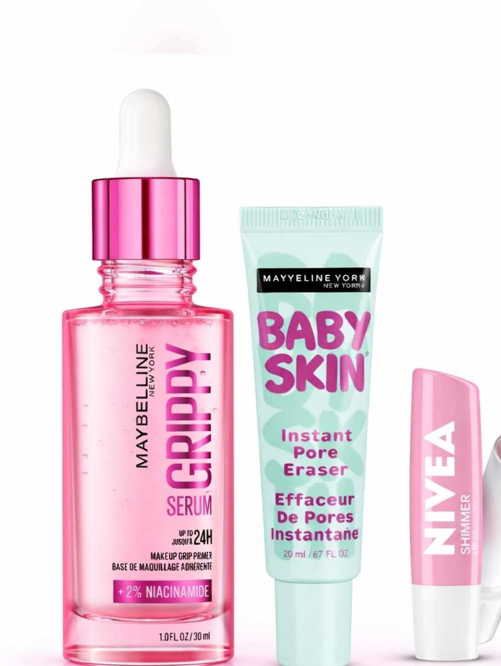 40% OFF RETAIL – Maybelline + NIVEA Glow Prep Bundle (Retail ~$30)